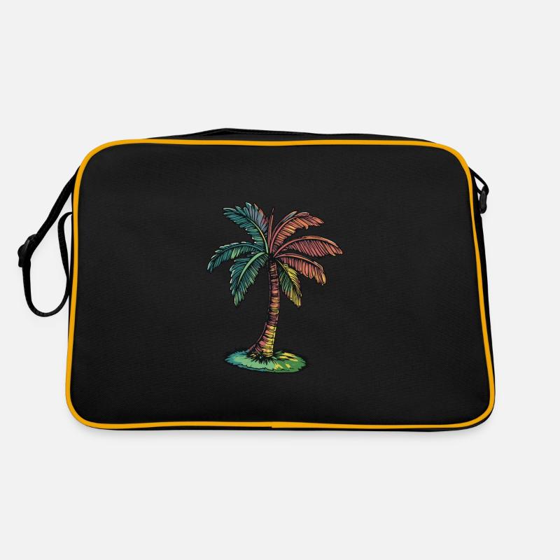 Palm Tree Beach Retro Bag