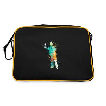 Splash Darts Design pour les joueurs de fléchettes - Sac Retro - noir/or - Dos