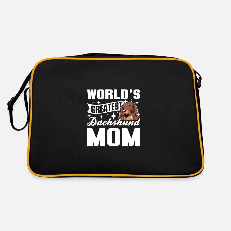 La plus grande maman teckel du monde Sac Retro