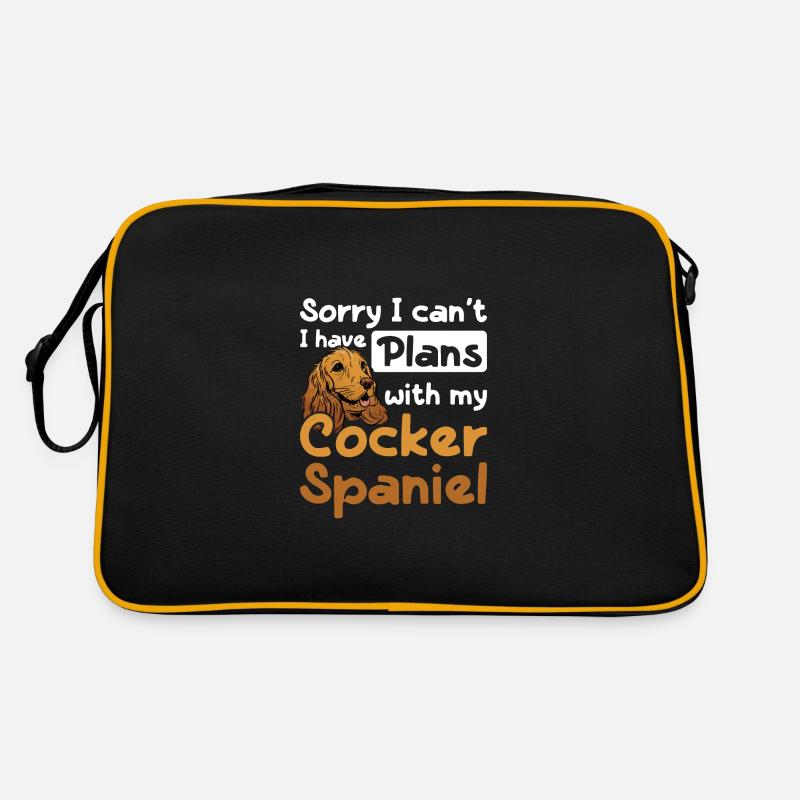 I can't I have plans with my cocker spaniel Retro Tasche