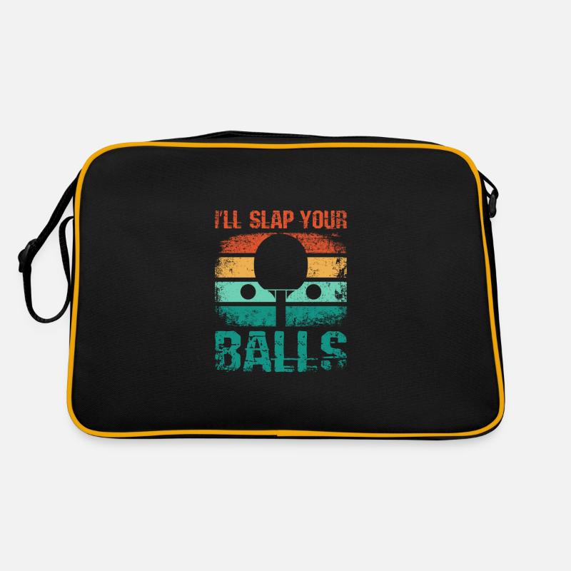Je vais te claquer les couilles, drôle de ping-pong Sac Retro