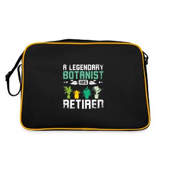 A legendary botanist has retired - Retro Bag - black/gold - Back