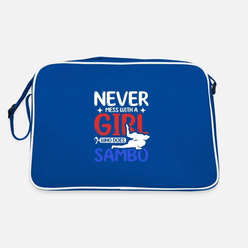 Never mess with a girl who does Sambo Retro Tasche
