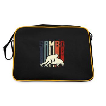 Combattant de sambo vintage rétro - Sac Retro - noir/or - Dos