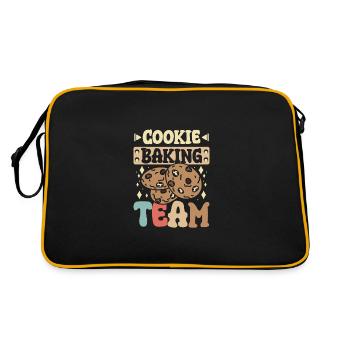 Cookie Taster Baking Lover, Cookie Baking Team - Retro Tasche - Schwarz/Gold - Hinten