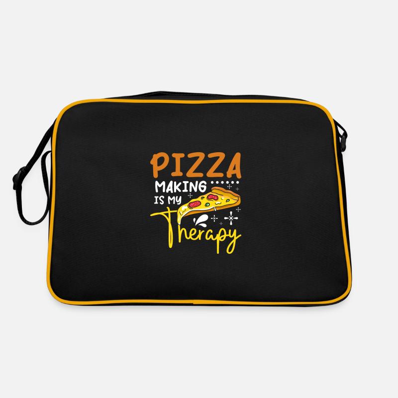 Pizza making is my therapy Retro Tasche