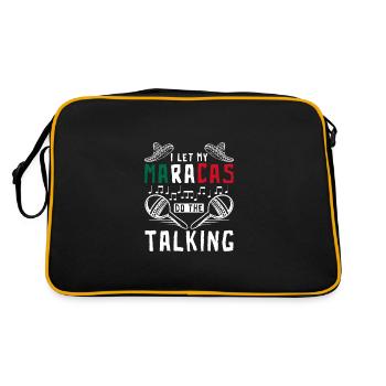 I let my maracas do the talking - Retro Bag - black/gold - Back