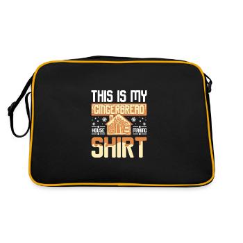 C’est la fabrication de ma maison de pain ginga - Sac Retro - noir/or - Dos