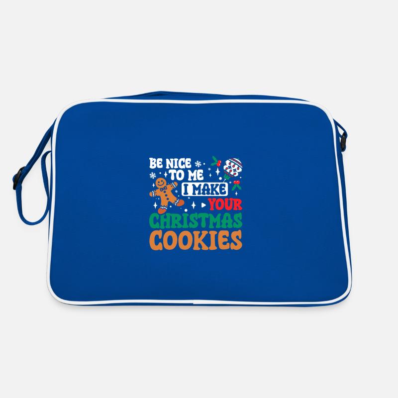 Sois gentil avec moi, je fais tes biscuits de Noël Sac Retro