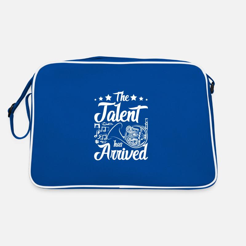 French horn player, the talent has arrived Retro Tasche