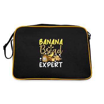 Banana bread lover expert - Retro Bag - black/gold - Back