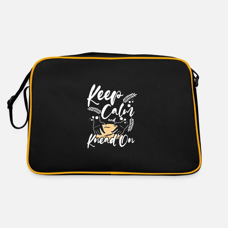 Baking bread, keep calm and kneed on Retro Bag