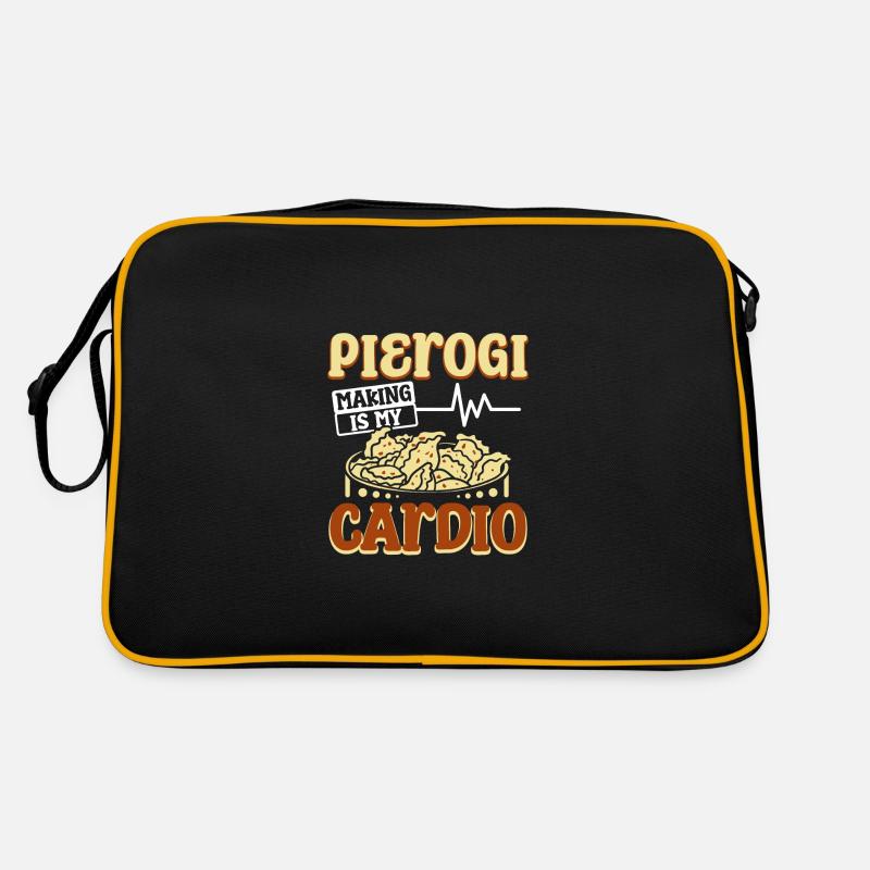 Pierogi making is my cardio Retro Tasche