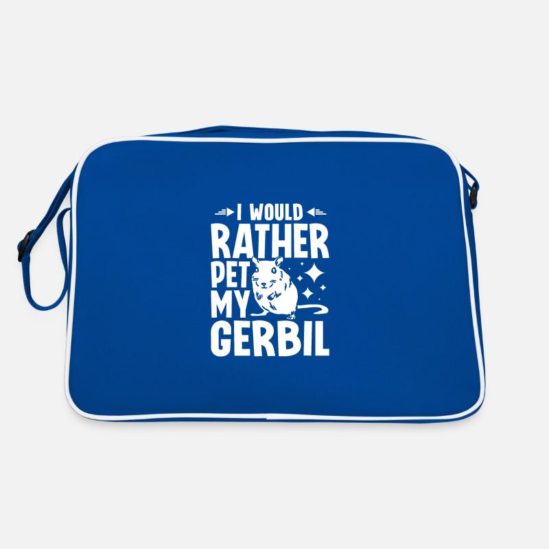 I would rather pet my gerbil Retro Tasche