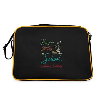 Bonne dernière rentrée scolaire, secrétaire de l’école - Sac Retro - noir/or - Dos