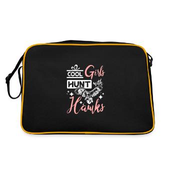 Cool girls hunt with hawks Falconer - Retro Bag - black/gold - Back