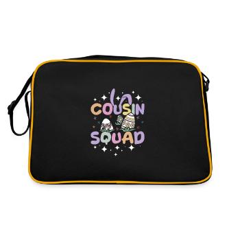 Lapins de Pâques Cousin Bunny squad - Sac Retro - noir/or - Dos
