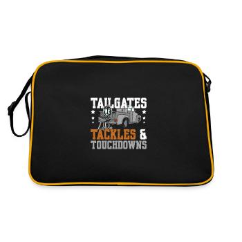 Tailgates tackles and touchdowns - Retro Bag - black/gold - Back