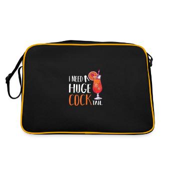I need a huge cocktail - Retro Bag - black/gold - Back