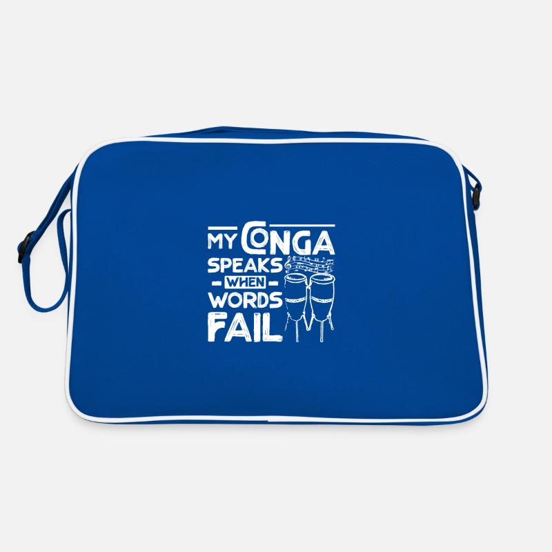 My Conga speaks when words fail Retro Tasche