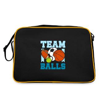 Gender Reveal Ballons d’équipe de garçons - Sac Retro - noir/or - Dos