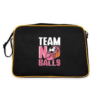 Gender Reveal Team équipe féminine pas de couilles - Sac Retro - noir/or - Dos
