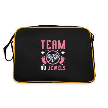 Gender Reveal Team équipe de filles pas de bijoux - Sac Retro - noir/or - Dos