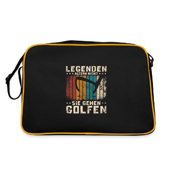 Les légendes vintage ne vieillissent pas, elles vont au golf - Sac Retro - noir/or - Dos