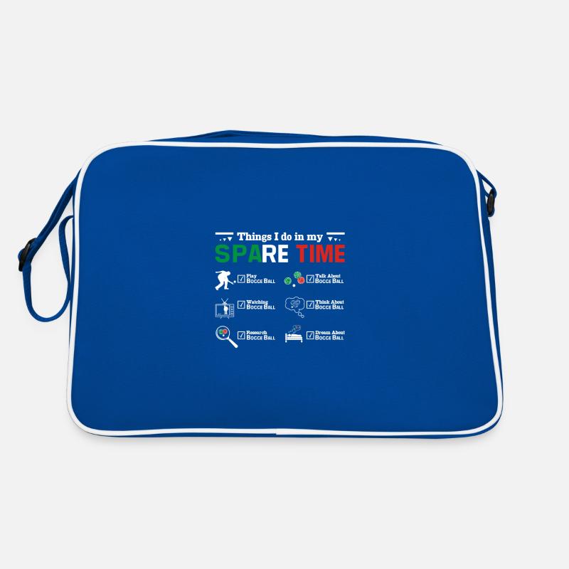 Things I do in my spare time play Bocce Ball Retro Bag