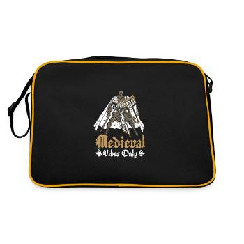 Knight Medieval vibes only - Retro Bag - black/gold - Back