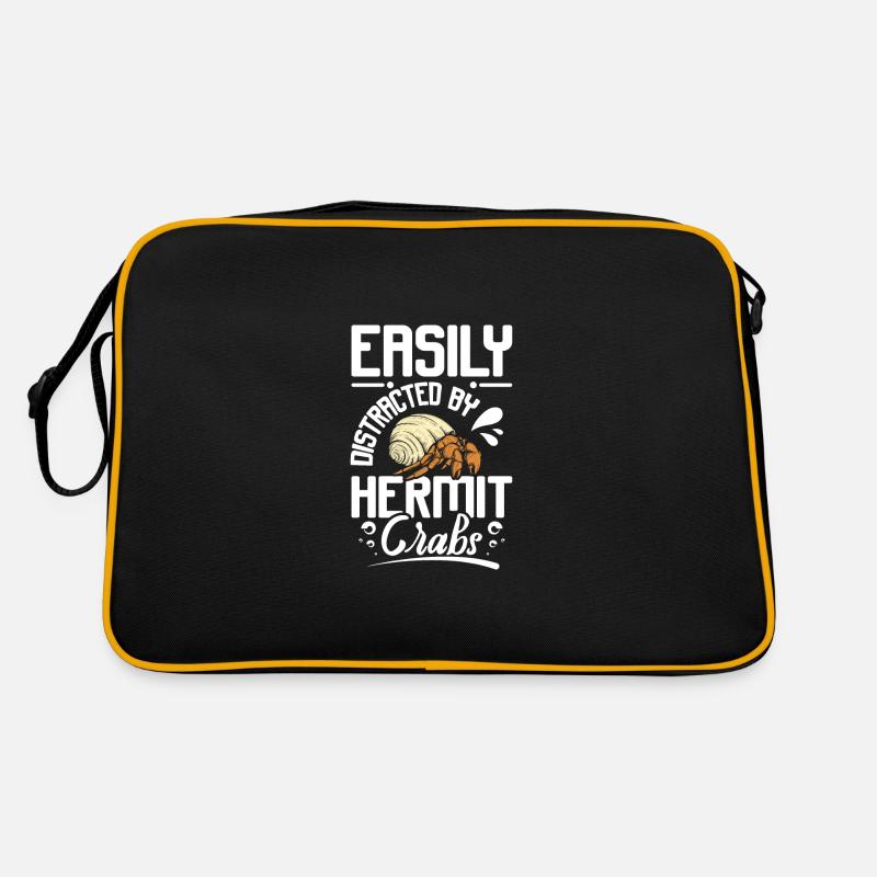 Easily distracted by hermit crabs Retro Tasche