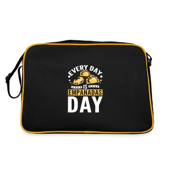 Every day is Empanadas day - Retro Bag - black/gold - Back