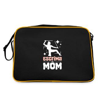 Fête des mères Escrima maman - Sac Retro - noir/or - Dos