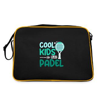 Children Cool kids play Padel - Retro Bag - black/gold - Back