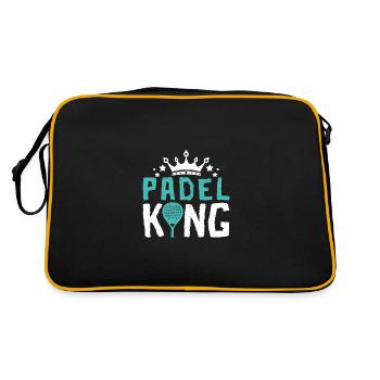 Padel King - Retro Bag - black/gold - Back