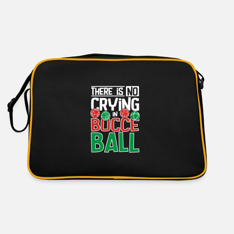 Il n’y a pas de pleurs à la pétanque - Sac Retro - noir/or