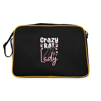 Dame rat folle - Sac Retro - noir/or - Dos