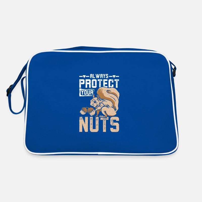 Squirrel always protect your nuts Retro Tasche