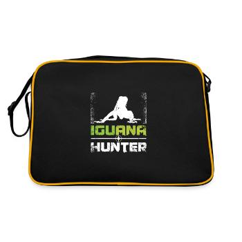 Iguana Control Hunter Hunting - Retro Tasche - Schwarz/Gold - Hinten