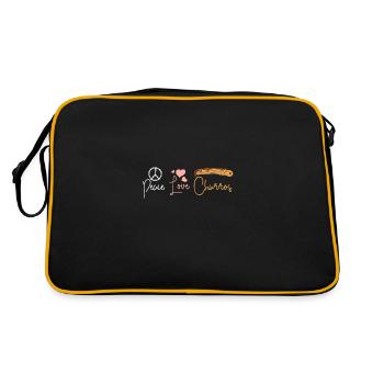 Churros de paix et d’amour - Sac Retro - noir/or - Dos