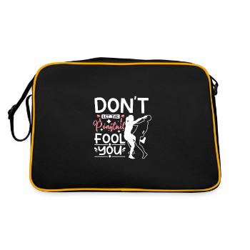 Fille de Krav maga, ne vous laissez pas tromper par la queue de cheval - Sac Retro - noir/or - Dos