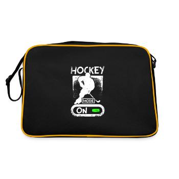 Roller hockey mode on - Retro Tasche - Schwarz/Gold - Hinten