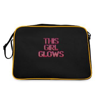 80's This Girl Glows Retro Neon Party - Sac Retro - noir/or - Dos