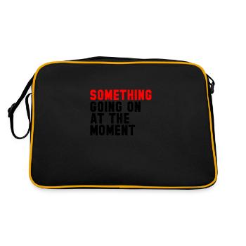 Quelque chose se passe en ce moment - Sac Retro - noir/or - Dos