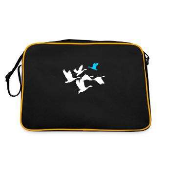 Inspirational Swim Against The Current Anti - Retro Bag - black/gold - Back