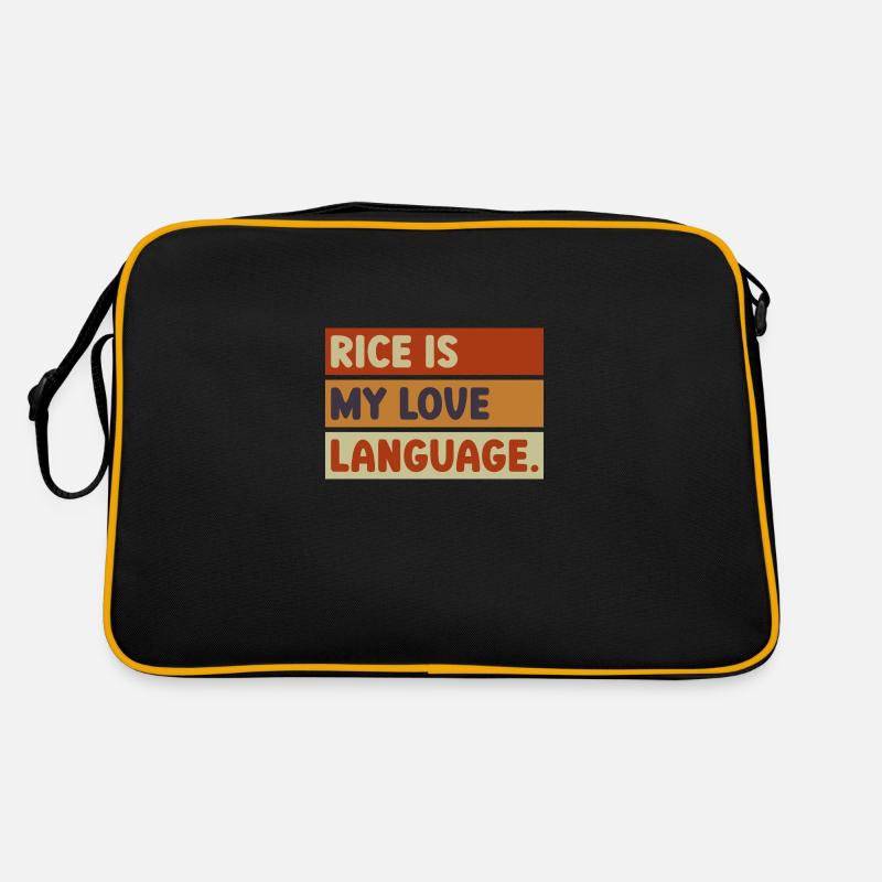 Rice Is My Love Language Retro Tasche