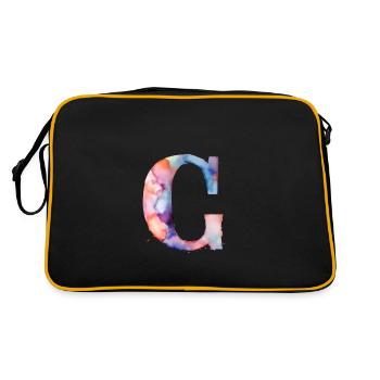C - Retro Bag - black/gold - Back