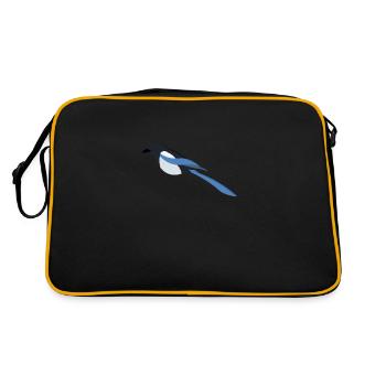 Elster - Retro Tasche - Schwarz/Gold - Hinten