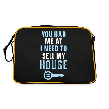 They had me at I have to sell my house I - Retro Bag - black/gold - Back