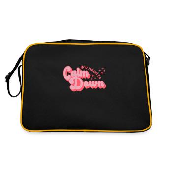 Style rétro Calmez-vous - Sac Retro - noir/or - Dos